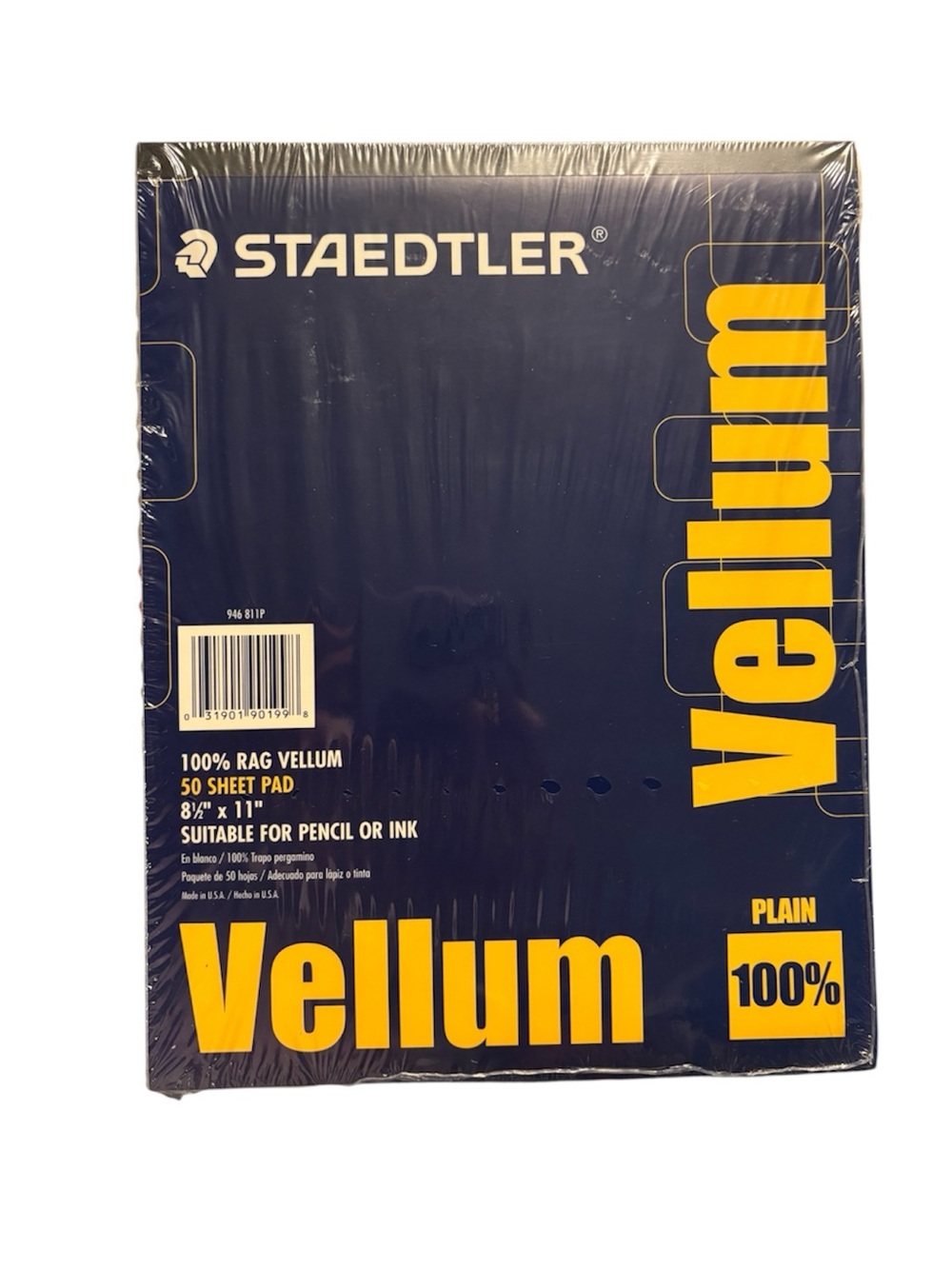Staedtler 100% Rag Vellum { 8.5 X 11 } 50 Sheet Pad Plain Paper Sealed